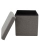 Σκαμπό-μπαούλο Crystal ύφασμα γκρι 38x38x38εκ Υλικό: FABRIC MDF NORMAL FOAM 257-000013 Σκαμπό-μπαούλο Crystal ύφασμα γκρι 38x38x38εκ Υλικό: FABRIC MDF NORMAL FOAM 257-000013