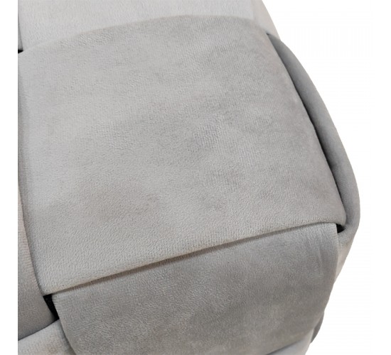 Σκαμπό Jisko γκρι βελούδο 38x38x40εκ Υλικό: VELVET - MDF - FOAM 257-000029 Σκαμπό Jisko γκρι βελούδο 38x38x40εκ Υλικό: VELVET - MDF - FOAM 257-000029