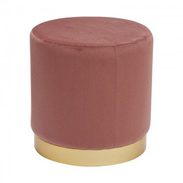 Σκαμπό Dash βελούδο σάπιο μήλο-χρυσό Φ35x35εκ Υλικό: VELVET - MDF - FOAM - METAL 257-000033