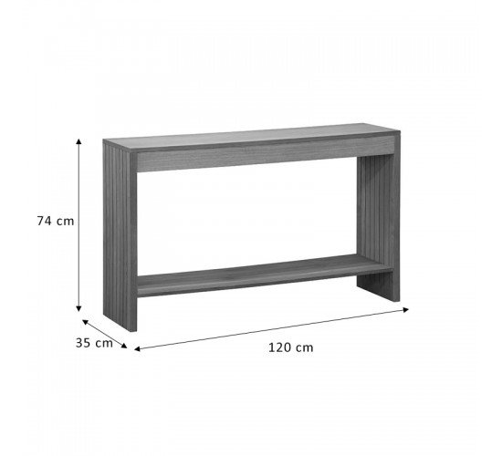 Κονσόλα Focused MDF φυσικό 120x35x74εκ Υλικό: MDF - PARTICLE BOARD WITH PAPER WOOD - TOP 18MM - SIDE 30MM - FRONT 15MM 260-000003