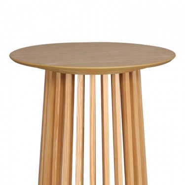 Τραπέζι μπαρ Domonic mdf φυσικό Φ60x105εκ Υλικό: MDF - PARTICLE BOARD WITH PAPER WOOD - TOP 18MM - SIDE 30MM - FRONT 15MM 260-000022