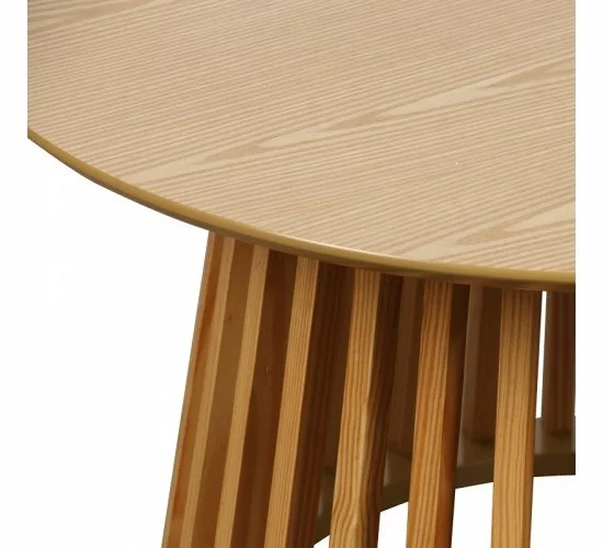 Τραπέζι σαλονιού Domonic mdf/pw σε φυσική απόχρωση Φ80x45εκ Υλικό: MDF / PINEWOOD 260-000023 Τραπέζι σαλονιού Domonic mdf/pw σε φυσική απόχρωση Φ80x45εκ Υλικό: MDF / PINEWOOD 260-000023