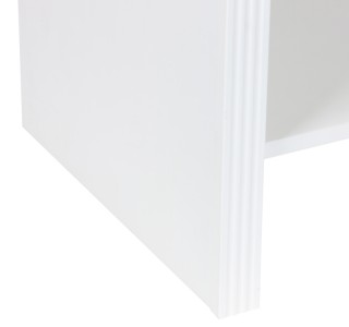 Κομοδίνο Zeplen MDF σε λευκή απόχρωση 40x30x53εκ Υλικό: MDF 260-000026