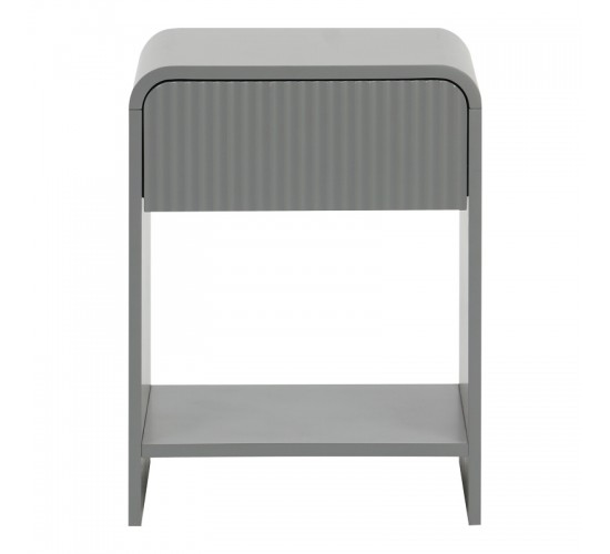 Κομοδίνο Zeplen MDF σε γκρι απόχρωση 40x40x53εκ 260-000033