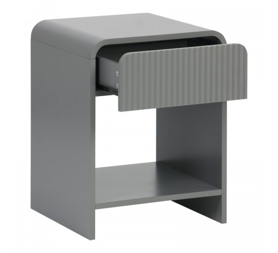 Κομοδίνο Zeplen MDF σε γκρι απόχρωση 40x40x53εκ 260-000033