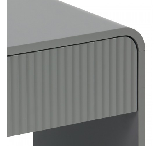 Κομοδίνο Zeplen MDF σε γκρι απόχρωση 40x40x53εκ 260-000033