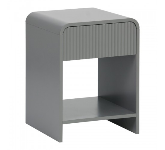 Κομοδίνο Zeplen MDF σε γκρι απόχρωση 40x40x53εκ 260-000033