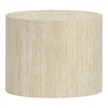 Βοηθητικά τραπεζάκια 2τεμ Zonar MDF σε όψη τραβερτίνας Υλικό: MDF 260-000034