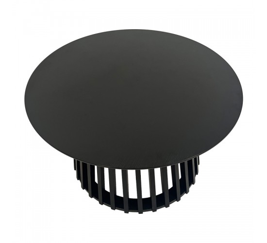 Τραπέζι σαλονιού Domonic mdf σε μαύρη απόχρωση Φ80x45εκ Υλικό: MDF - PINE WOOD 260-000037