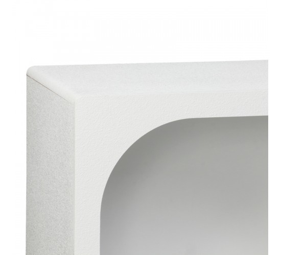 Μπουφές Emersi με ράφια mdf σε λευκή απόχρωση 164x34x76εκ Υλικό: MDF 260-000038