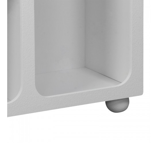 Μπουφές Emersi με ράφια mdf σε λευκή απόχρωση 164x34x76εκ Υλικό: MDF 260-000038