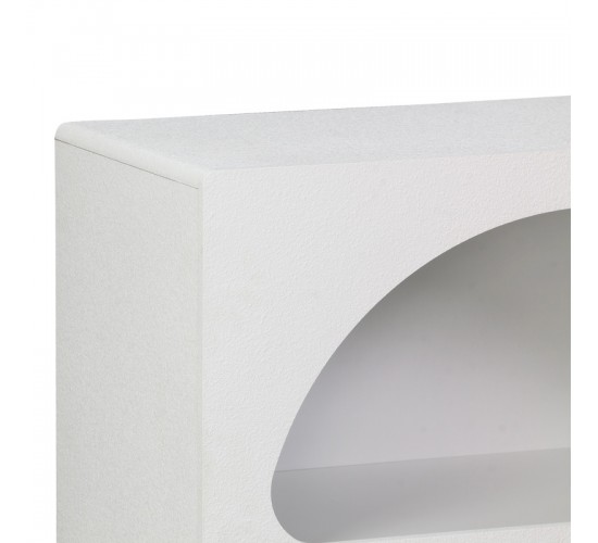 Βιβλιοθήκη-ραφιέρα Emersi mdf σε λευκή απόχρωση 70x35x100εκ Υλικό: MDF 260-000039