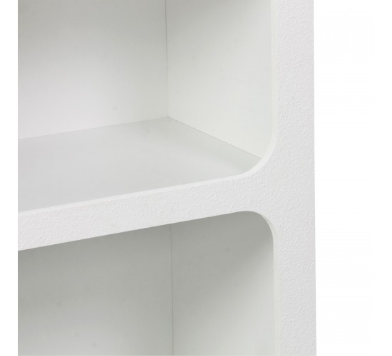 Βιβλιοθήκη-ραφιέρα Emersi mdf σε λευκή απόχρωση 70x35x100εκ Υλικό: MDF 260-000039