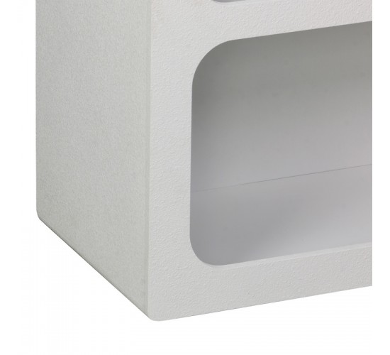 Βιβλιοθήκη-ραφιέρα Emersi mdf σε λευκή απόχρωση 70x35x100εκ Υλικό: MDF 260-000039