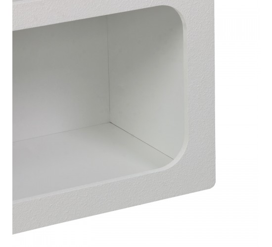 Βιβλιοθήκη-ραφιέρα Emersi mdf σε λευκή απόχρωση 70x35x100εκ Υλικό: MDF 260-000039