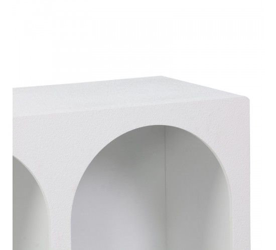 Μπουφές Emersi με ράφια mdf σε λευκή απόχρωση 120x35x76εκ Υλικό: MDF 260-000040