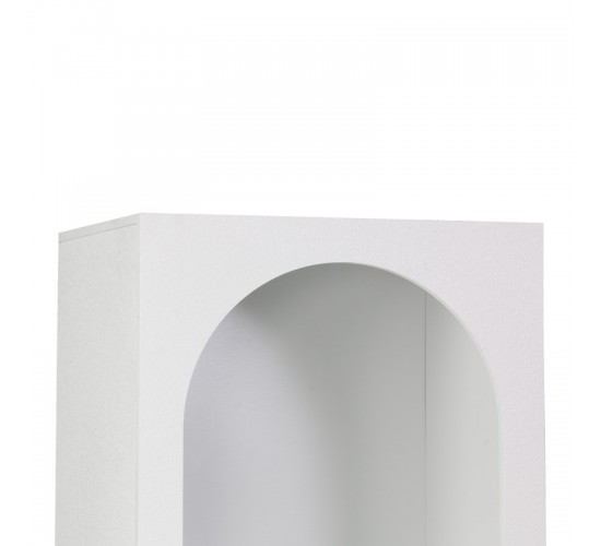 Βιβλιοθήκη Emersi mdf σε λευκή απόχρωση 48x35x180εκ Υλικό: MDF 260-000041