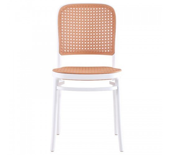 Καρέκλα Juniper με UV protection PP μπεζ-λευκό 51x40.5x86.5εκ. Υλικό: PP UV PROTECTION 262-000001