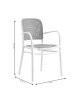 Πολυθρόνα Juniper με UV protection PP μπεζ- λευκό 56x52.5x86.5εκ. Υλικό: PP UV PROTECTION 262-000003