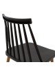 Καρέκλα Aurora PP μαύρο-φυσικό πόδι 43x48x79εκ. Υλικό: PP. METAL 262-000014