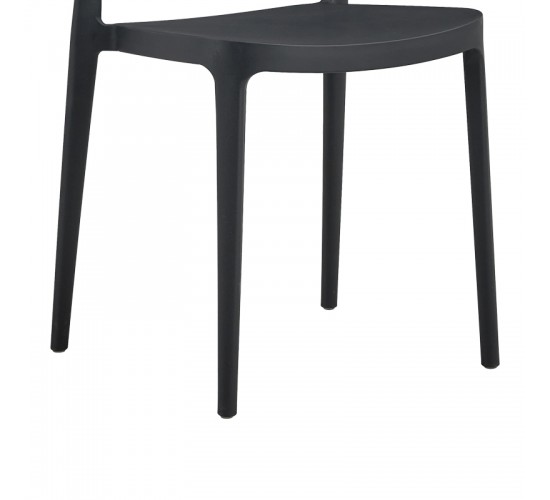 Καρέκλα Amvroan στοιβαζόμενη με UV protection ανθρακί pp 51x49x79.5εκ Υλικό: PP 262-000034