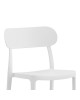 Καρέκλα Amvroan στοιβαζόμενη με UV protection λευκό pp 51x49x79.5εκ Υλικό: PP 262-000035
