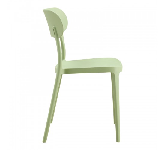 Καρέκλα Amvroan στοιβαζόμενη με UV protection pp μέντα 51x49x79.5εκ Υλικό: PP 262-000055