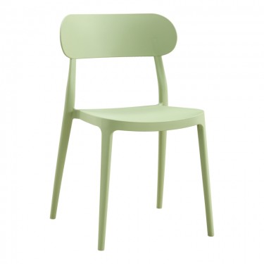 Καρέκλα Amvroan στοιβαζόμενη με UV protection pp μέντα 51x49x79.5εκ Υλικό: PP 262-000055