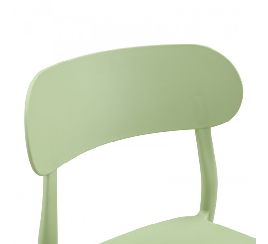 Καρέκλα Amvroan στοιβαζόμενη με UV protection pp μέντα 51x49x79.5εκ Υλικό: PP 262-000055