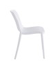 Καρέκλα Teragi στοιβαζόμενη pp με UV protection λευκή 58x43.5x82εκ Υλικό: PP 262-000057