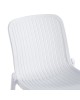 Καρέκλα Teragi στοιβαζόμενη pp με UV protection λευκή 58x43.5x82εκ Υλικό: PP 262-000057
