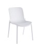 Καρέκλα Teragi στοιβαζόμενη pp με UV protection λευκή 58x43.5x82εκ Υλικό: PP 262-000057