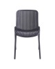 Καρέκλα Teragi στοιβαζόμενη pp με UV protection ανθρακί 58x43.5x82εκ Υλικό: PP 262-000058