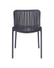 Καρέκλα Teragi στοιβαζόμενη pp με UV protection ανθρακί 58x43.5x82εκ Υλικό: PP 262-000058