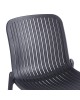 Καρέκλα Teragi στοιβαζόμενη pp με UV protection ανθρακί 58x43.5x82εκ Υλικό: PP 262-000058