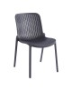 Καρέκλα Teragi στοιβαζόμενη pp με UV protection ανθρακί 58x43.5x82εκ Υλικό: PP 262-000058