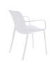 Πολυθρόνα Teragi στοιβαζόμενη pp με UV protection λευκή 59x57x82εκ Υλικό: PP 262-000061