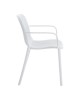 Πολυθρόνα Teragi στοιβαζόμενη pp με UV protection λευκή 59x57x82εκ Υλικό: PP 262-000061