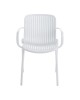 Πολυθρόνα Teragi στοιβαζόμενη pp με UV protection λευκή 59x57x82εκ Υλικό: PP 262-000061