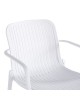 Πολυθρόνα Teragi στοιβαζόμενη pp με UV protection λευκή 59x57x82εκ Υλικό: PP 262-000061