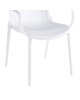 Πολυθρόνα Teragi στοιβαζόμενη pp με UV protection λευκή 59x57x82εκ Υλικό: PP 262-000061