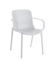 Πολυθρόνα Teragi στοιβαζόμενη pp με UV protection λευκή 59x57x82εκ Υλικό: PP 262-000061