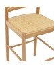 Σκαμπό μπαρ Alessia ξύλο οξιάς-rattan φυσικό-έδρα φυσικό 42x41x100εκ Υλικό: RATTAN - BEECH WOOD 263-000011