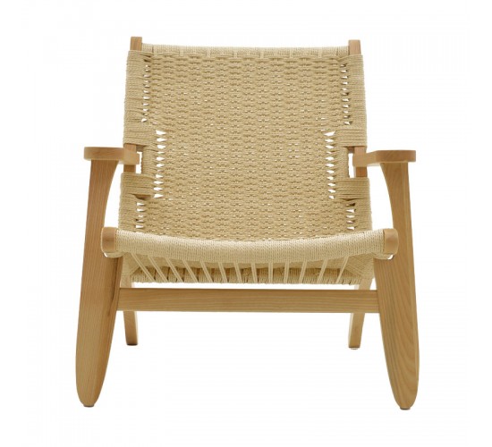 Πολυθρόνα Chiara ξύλο οξιάς φυσικό-έδρα φυσικό σχοινί 70x68x75εκ Υλικό: ASH WOOD - BEECH WOOD - ROPE 263-000014