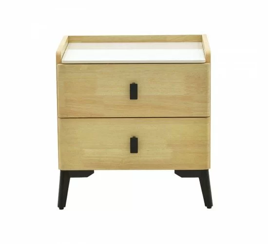Κομοδίνο Alessio mdf φυσικό-μαύρο μέταλλο 46x37x47εκ Υλικό: MDF - STEEL 263-000015 Κομοδίνο Alessio mdf φυσικό-μαύρο μέταλλο 46x37x47εκ Υλικό: MDF - STEEL 263-000015