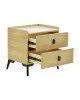 Κομοδίνο Alessio mdf φυσικό-μαύρο μέταλλο 46x37x47εκ Υλικό: MDF - STEEL 263-000015 Κομοδίνο Alessio mdf φυσικό-μαύρο μέταλλο 46x37x47εκ Υλικό: MDF - STEEL 263-000015