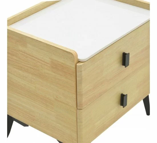 Κομοδίνο Alessio mdf φυσικό-μαύρο μέταλλο 46x37x47εκ Υλικό: MDF - STEEL 263-000015 Κομοδίνο Alessio mdf φυσικό-μαύρο μέταλλο 46x37x47εκ Υλικό: MDF - STEEL 263-000015