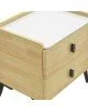 Κομοδίνο Alessio mdf φυσικό-μαύρο μέταλλο 46x37x47εκ Υλικό: MDF - STEEL 263-000015 Κομοδίνο Alessio mdf φυσικό-μαύρο μέταλλο 46x37x47εκ Υλικό: MDF - STEEL 263-000015