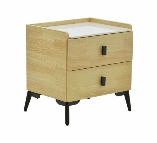 Κομοδίνο Alessio mdf φυσικό-μαύρο μέταλλο 46x37x47εκ Υλικό: MDF - STEEL 263-000015 Κομοδίνο Alessio mdf φυσικό-μαύρο μέταλλο 46x37x47εκ Υλικό: MDF - STEEL 263-000015