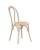 Καρέκλα Azhel white wash ξύλο οξιάς-έδρα φυσικό rattan 41x50x89εκ Υλικό: BEECH WOOD - RATTAN 263-000018